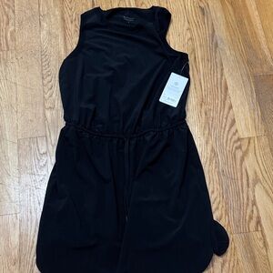 Athleta Black Sleeveless Mini Dress